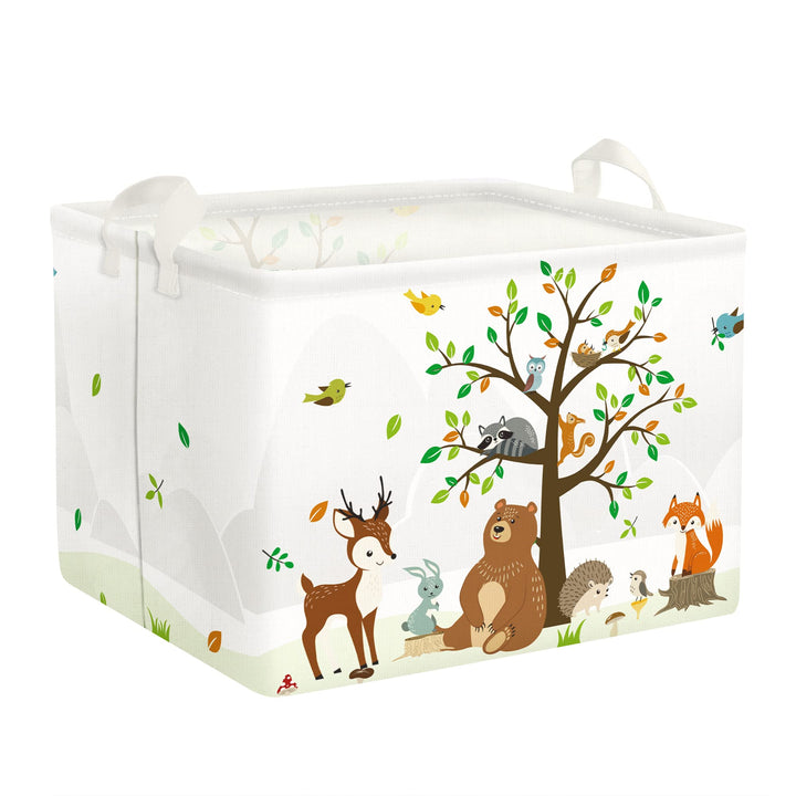 Clastyle Safari Tier Bär Fuchs Baum Würfel Aufbewahrungskorb Weiss Kaninchen Vogel Wasserdicht Recht