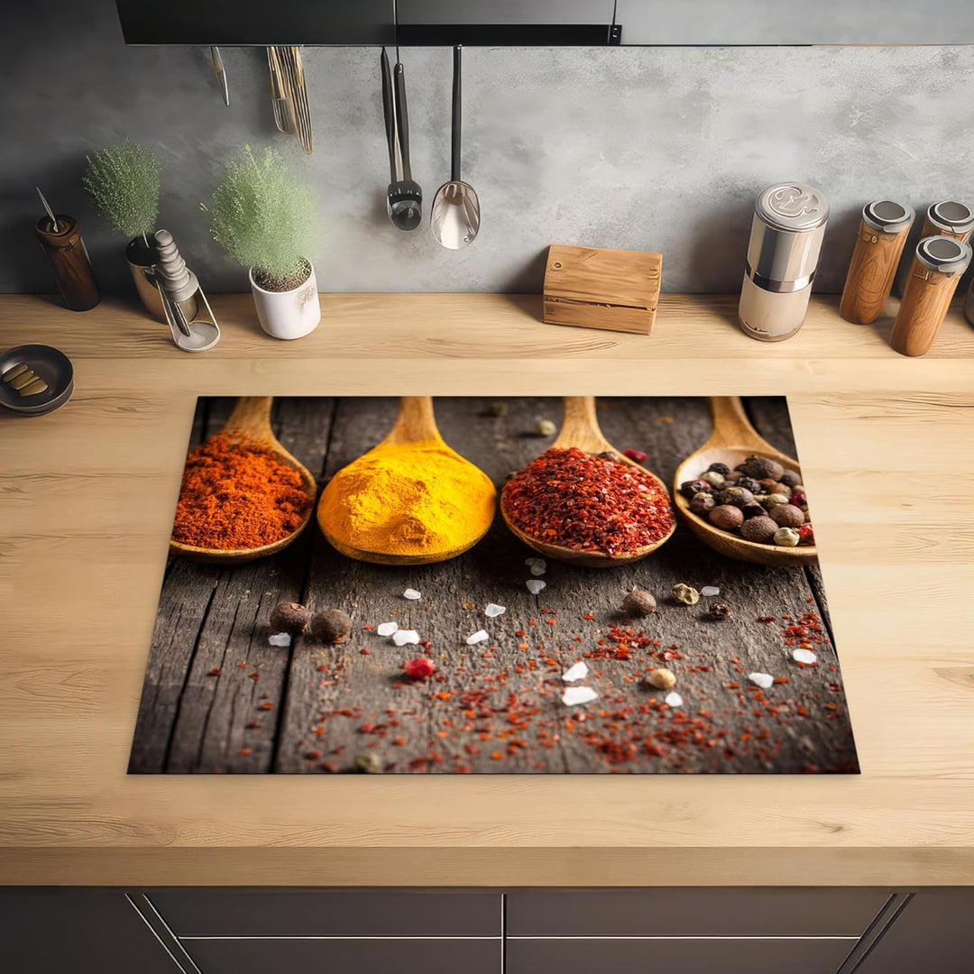 KitchenYeah© Herdabdeckplatte Einteilig 70x52 cm Küche Ceranfeld Abdeckplatte Cerankochfeld Abdeckun