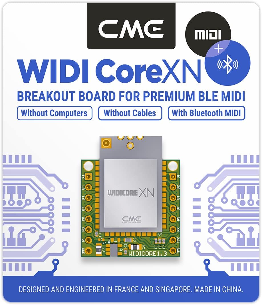 CME WIDI Core XN - Smart (BLE) Breakout Board, das Premium-MIDI über Bluetooth Low Energy implementi
