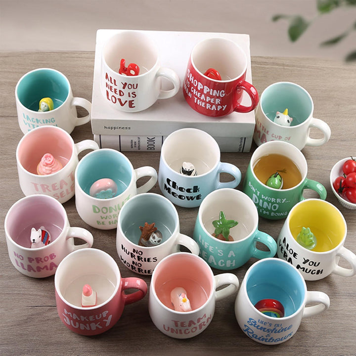 Disoza 3d Tier Tasse Wal Geschenke für Frauen Wal Becher Geschenke für Mädchen Cute Mug Geschenke fü