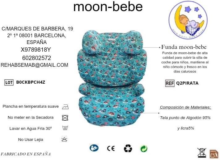 moon-bebe Bezug kompatibel mit Cybex Solution Q2 Fix Autositz (grün), grün