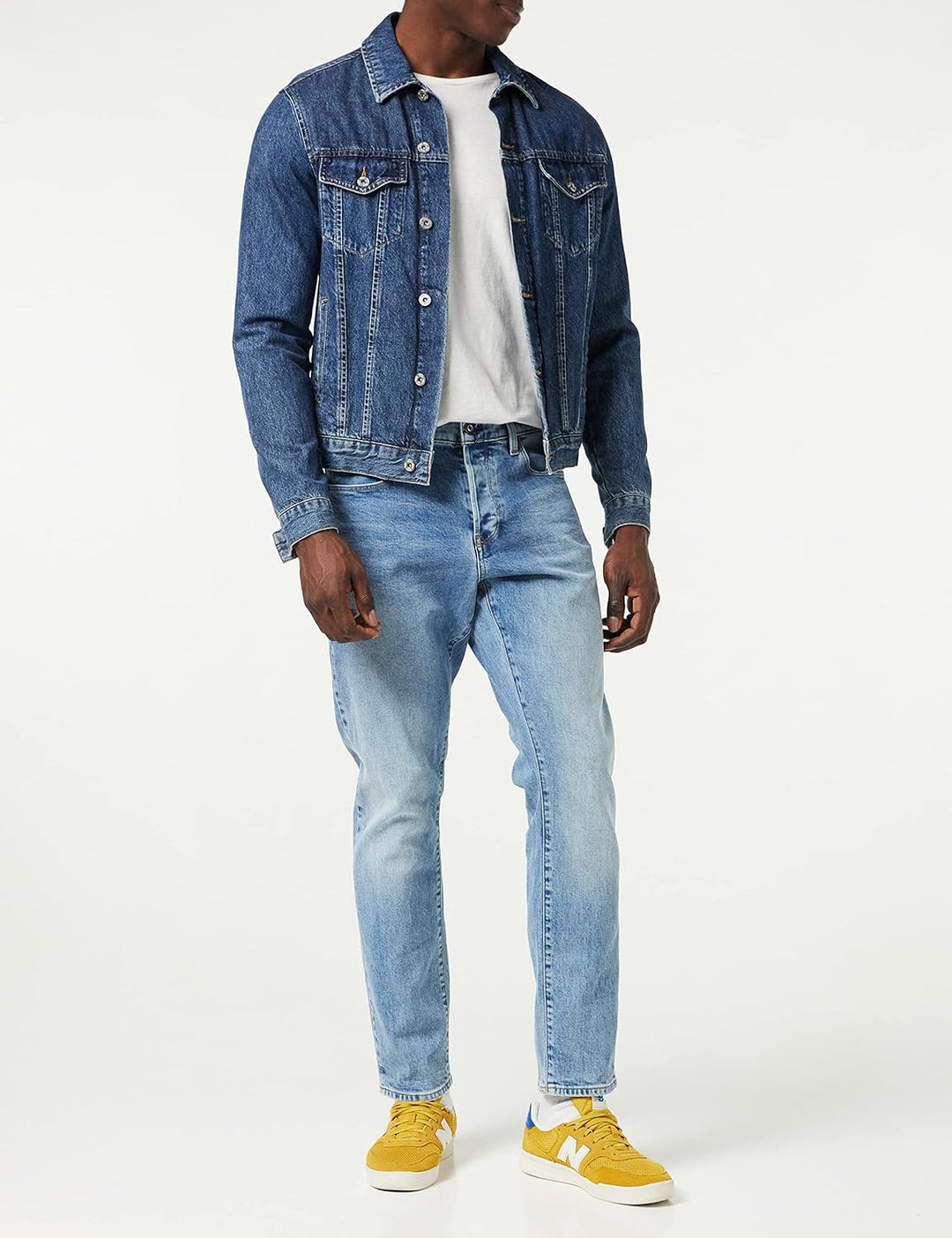 G-STAR RAW Herren 3301 Tapered Jeans 34W / 38L Blau (Lt Indigo Aged 51003-c052-8436), 34W / 38L Blau