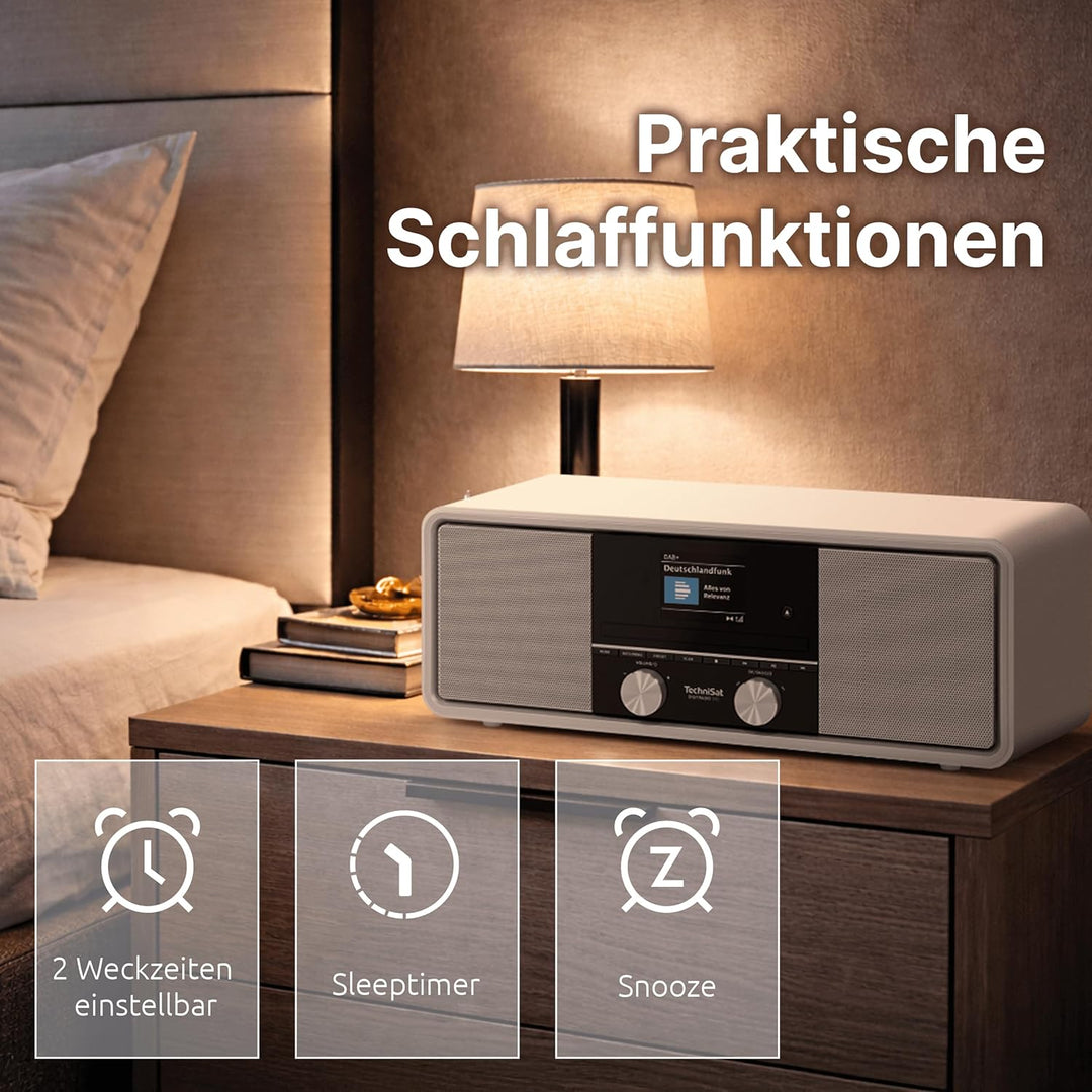 TechniSat DIGITRADIO 330 - DAB+ UKW Stereo Radio mit CD-Player (Bluetooth 5.3, USB MP3-Wiedergabe un