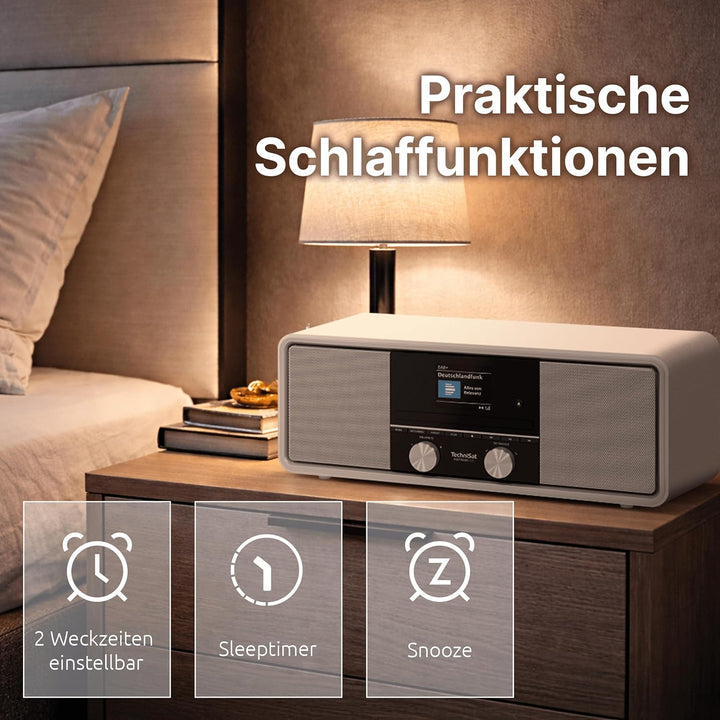 TechniSat DIGITRADIO 330 - DAB+ UKW Stereo Radio mit CD-Player (Bluetooth 5.3, USB MP3-Wiedergabe un