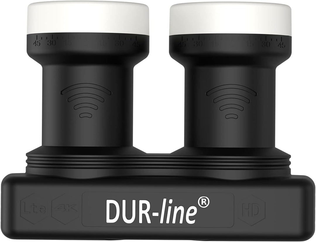 DUR-line 6° Monoblock Twin LNB - Astra 19,2°E + Hotbird 13°E - 2 Teilnehmer & 2 Satelliten (MB6-TW)
