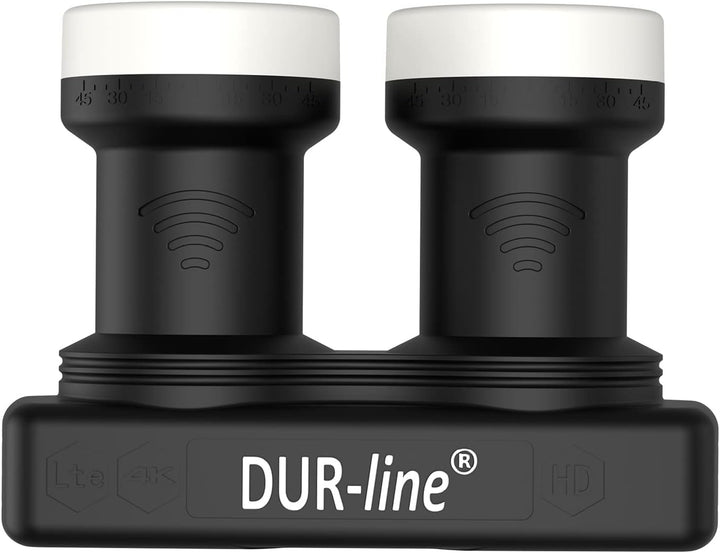 DUR-line 6° Monoblock Twin LNB - Astra 19,2°E + Hotbird 13°E - 2 Teilnehmer & 2 Satelliten (MB6-TW)