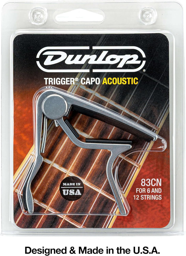 DUNLOP - Nickel Folk Kapodaster für Akustikgitarre Einheitsgrösse, Einheitsgrösse