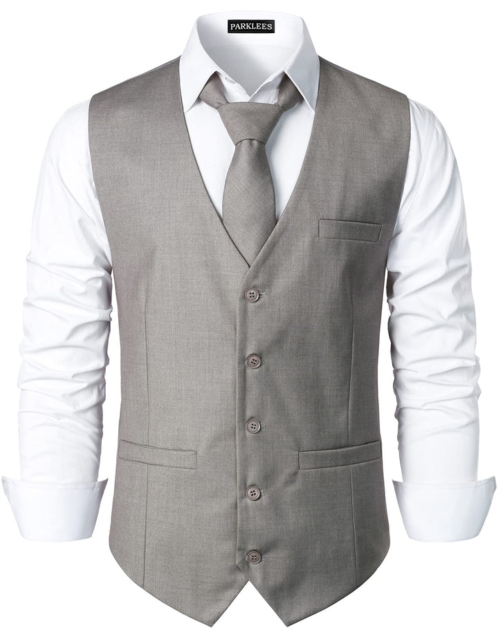 PARKLEES Herren Hipster Urban Design Business Formale Weste Slim Fit Anzug Smoking Kleid Weste XXL h