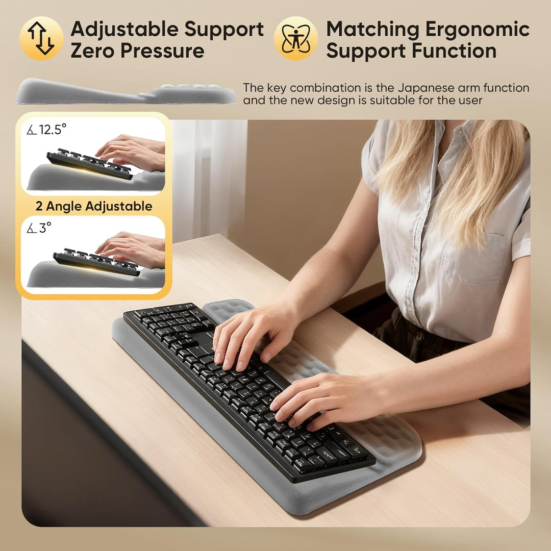 Handballenauflage Tastatur, Handstütze Tastatur Handauflage Ergonomisch, Memory-Schaum Rutschfest Ta