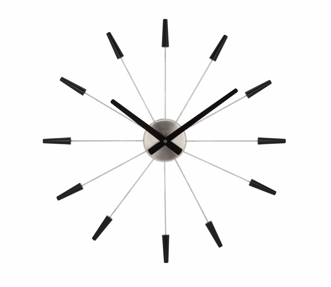 NeXtime Plug Inn Wanduhr, Edelstahl, Mehrfarbig, 58cm 58cm Mehrfarbig, 58cm Mehrfarbig