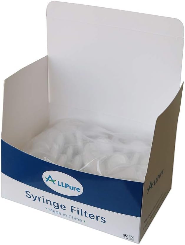 Hydrophober PTFE Spritzenfilter, 25 mm, 100 Stück, PTFE-25mm-0.22μm, PTFE-25 mm-0,22 μm., PTFE-25mm-