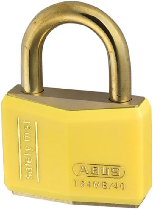 Abus - T84MB/40 40mm Gelb Safety First Rostfreie Vorhängeschloss - ABUT8440YEL Gelb 40mm Verschieden