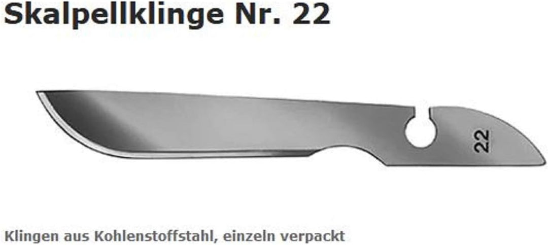 Bäcker Skalpell Baguette Messer, Teigmesser, Schneidemesser Wechselklingensystem Set Nr. 4 mit 6 x K