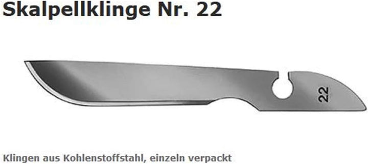 Bäcker Skalpell Baguette Messer, Teigmesser, Schneidemesser Wechselklingensystem Set Nr. 4 mit 6 x K