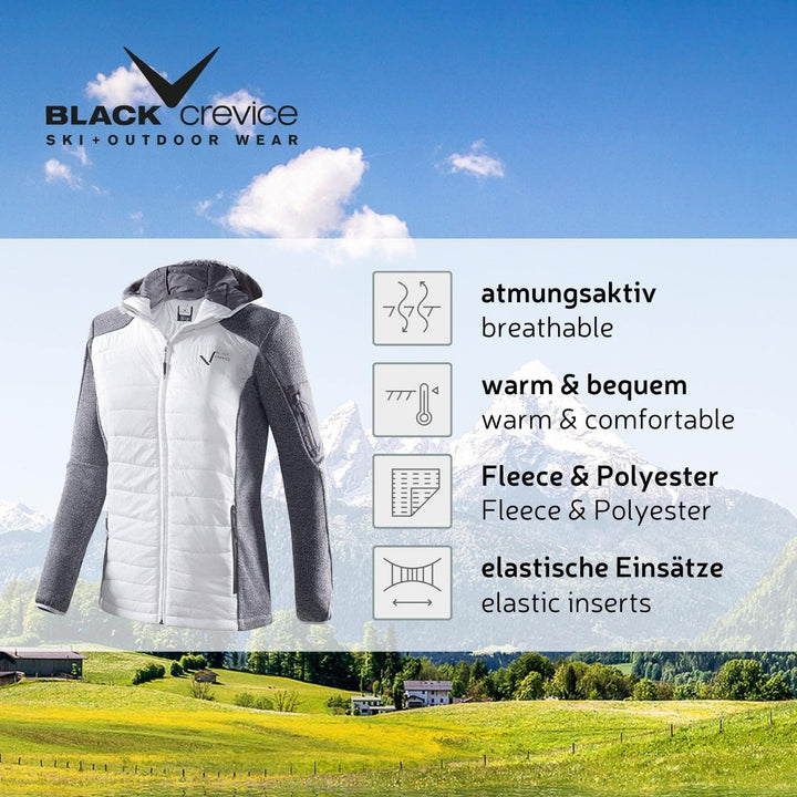 Black Crevice Damen Hybridjacke (weiss, 38)