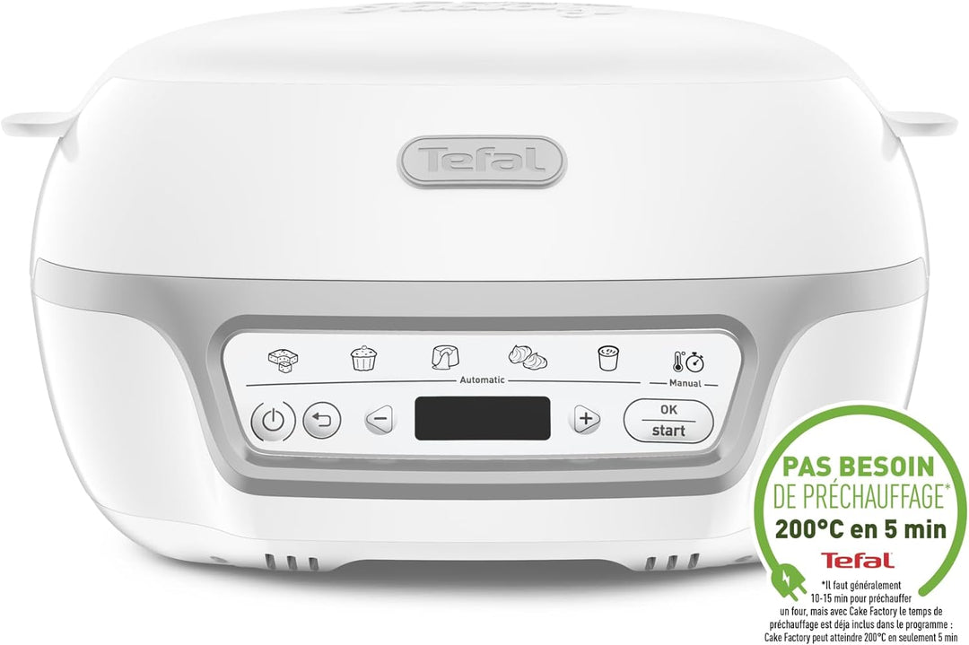 Tefal Cake Factory Délices Kuchenmaschine, 5 Auto-Programme, manuelle Modus, CreaBake, Muffinformen,