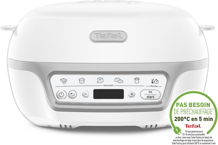 Tefal Cake Factory Délices Kuchenmaschine, 5 Auto-Programme, manuelle Modus, CreaBake, Muffinformen,