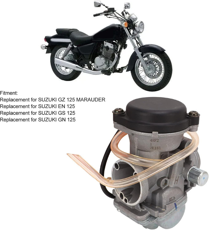 Motor Vergaser, Vergaser und Choke aus Metall Ersatz für GZ125 Marauder GN125 GS125 EN125