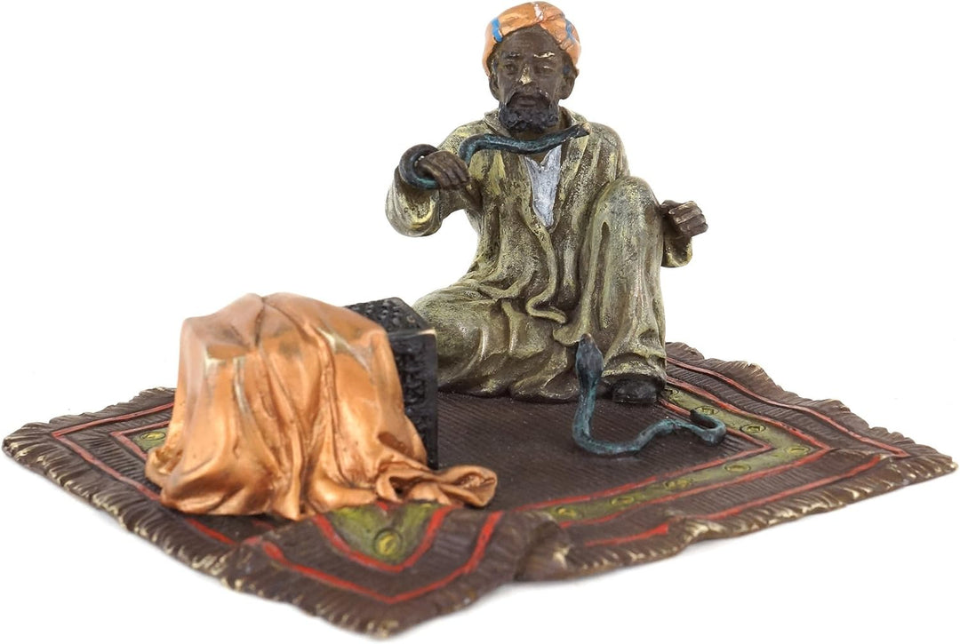 Kunst & Ambiente - Wiener Bronze - Schlangenbeschwörer - Araberbronze - Orientalische Teppichbronze