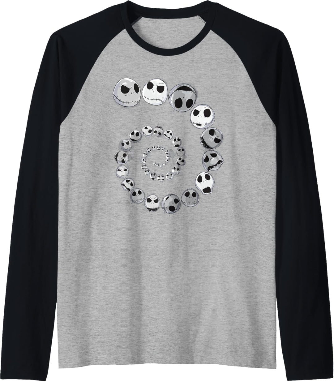 Disney Nightmare Before Christmas Jack Emotion Spirale Raglan