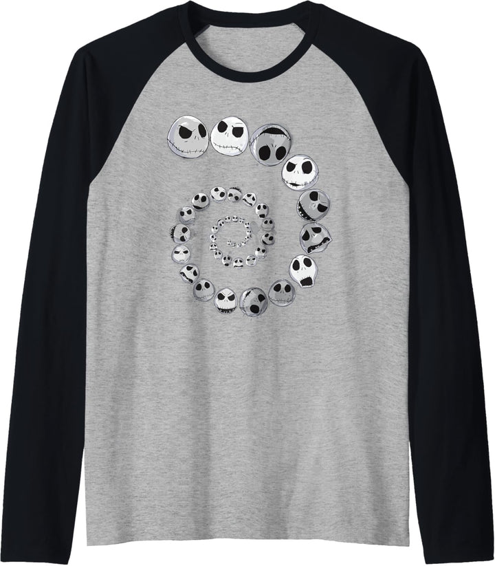 Disney Nightmare Before Christmas Jack Emotion Spirale Raglan