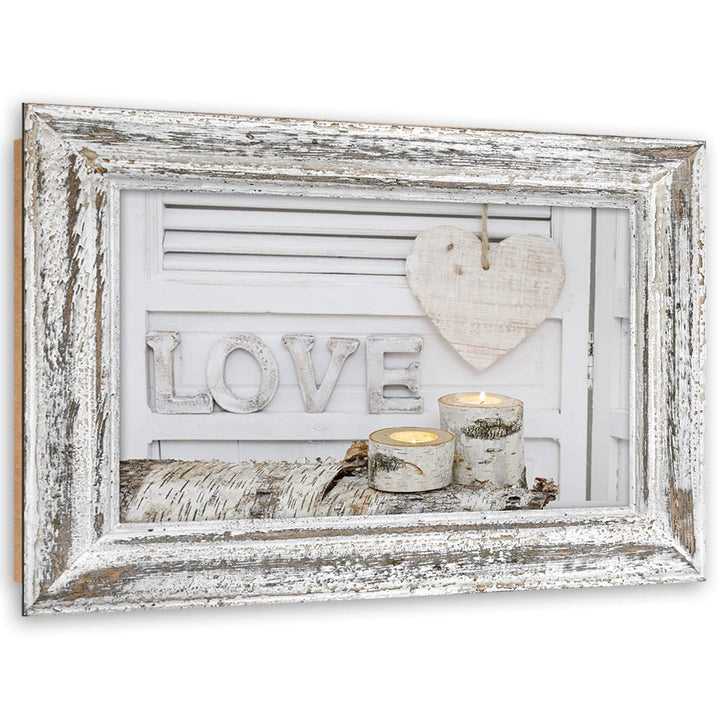 Feeby Wandbild Birkenholz XXL 120x80 cm 1 Teilig Wohnzimmer Schlafzimmer Büro Flur Küche Wandbilder