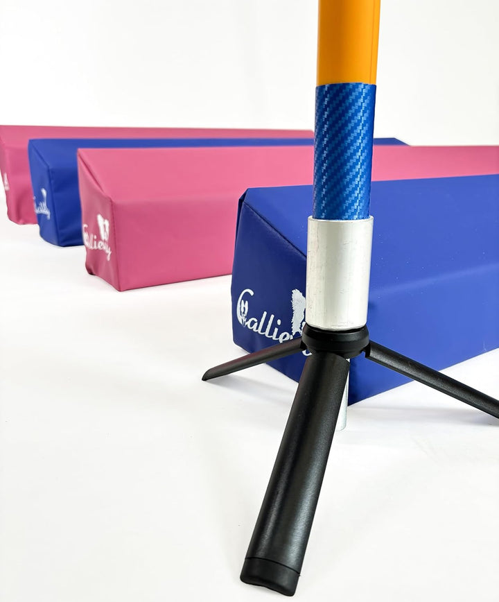 Callieway Agility Soft-Weitsprung - FCI konform (inkl. 4 Ecksteher in orange) blau/himbeer inkl. Eck