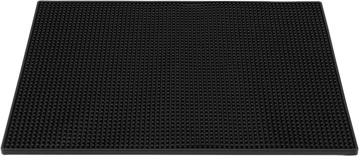 3 Stück 45 x 30 cm Barmatte Schwarz, 1 cm Dick, Abtropfmatte Silikon, Bar-Servicematte, Gummi Bar Ma