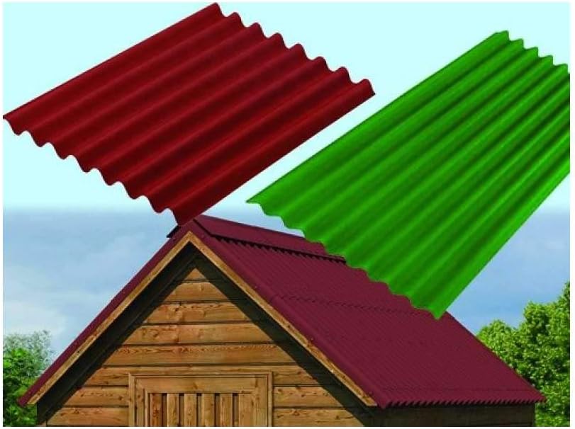 EASYLINE Dachplatte Intensiv Rot, 1 x 0,76m (Bitumenwellplatte)