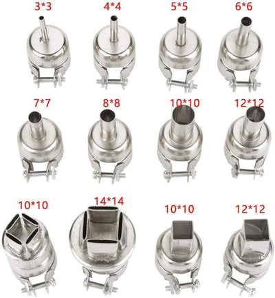 Heissluftgebläse-Düsen-Kit für 850 Heissluft-Lötstation Lötkolben-Kit Elektronik-Heissluftdüse-Repar