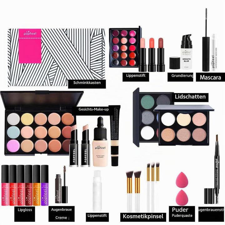 FantasyDay Multifunktions Exquisite Kosmetik Geschenkset Make-up Schmink Kit für Gesicht, Augen und
