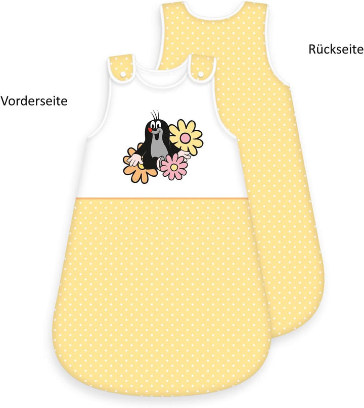 Herding Der kleine Maulwurf Baby-Schlafsack, 70 x 45 cm, Seitlich umlaufender Reissverschluss und Dr