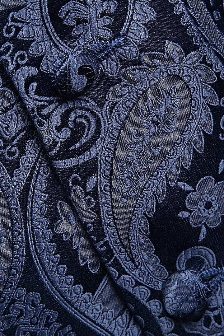Enlision Anzugweste Herren Hochzeit Paisley Weste und Krawatte Einstecktuch Party Floral Jacquard An