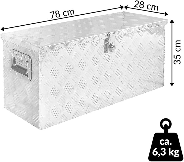 Trucky Truckbox Box Werkzeugkiste Anhängerbox Deichselbox 15 Grössen Alumium, Boxentyp:D080 (79 x 29