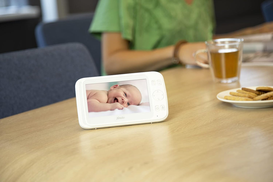 Alecto DVM-275 Digitale Babyphone, mit steuerbarer Kamera, hohe Reichweite von bis zu 300 Meter, 12.