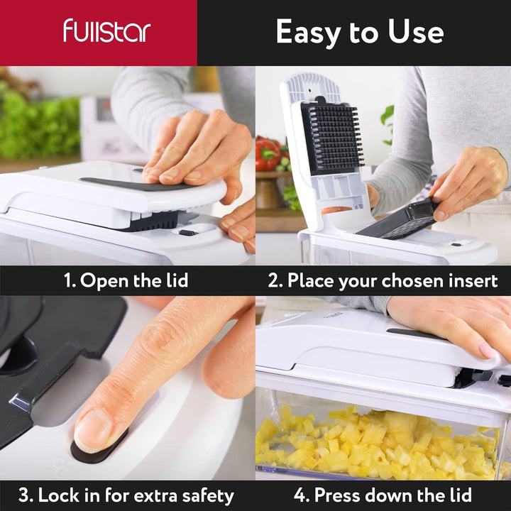 Gemüseschneider Spiralschneider Gemüsehobel - Gemüse Schneider Zwiebelschneider Kartoffelschneider O