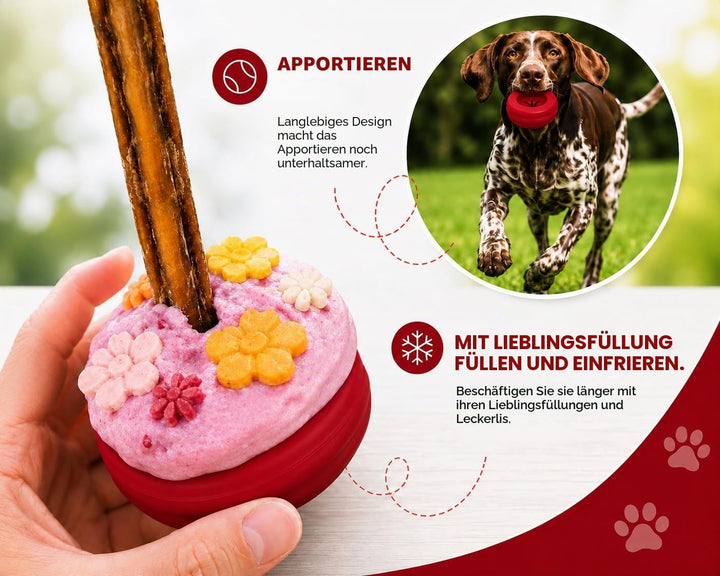 Bully Stick Halter für Hunde - Grosse Grösse - Interaktives Hundespielzeug, Leckerli-Halter, Leckerl