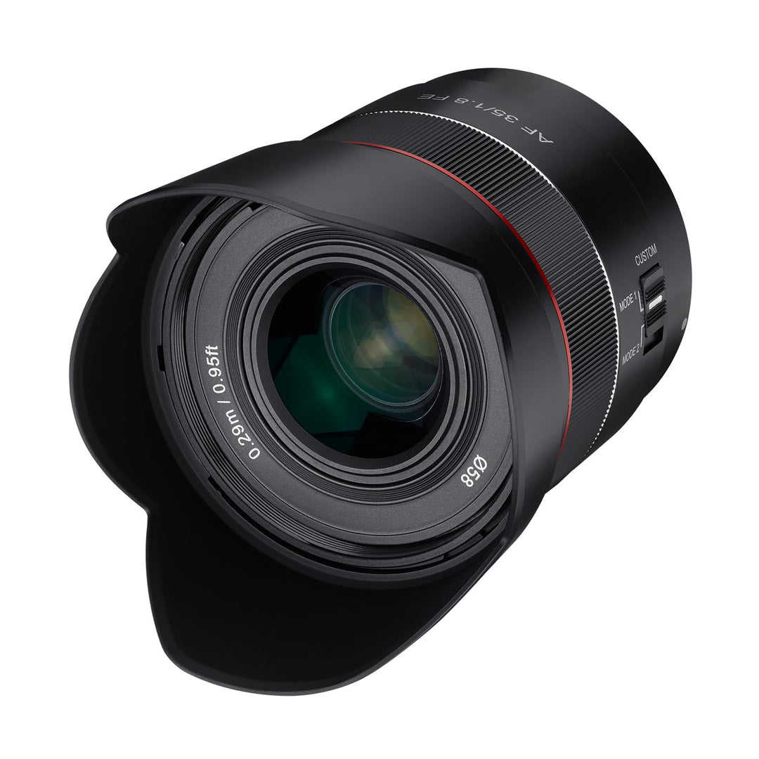 Samyang AF 35mm F1,8 FE für Sony E-Mount Vollformat & APS-C, ultra leichtes Weitwinkelobjektiv mit 6