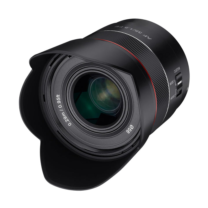 Samyang AF 35mm F1,8 FE für Sony E-Mount Vollformat & APS-C, ultra leichtes Weitwinkelobjektiv mit 6
