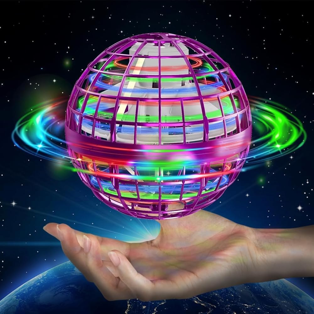 semai Fliegender Ball,orbi Boomerang Ball, Kinder Spielzeug ab 6 Jahren mit LED Licht, Hand Controll