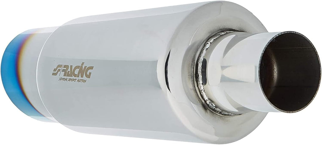 Simoni Racing ESR086/B Universal Sport Schalldämpfer Small Fire Shot Titanium TITANIUM LOOK, TITANIU
