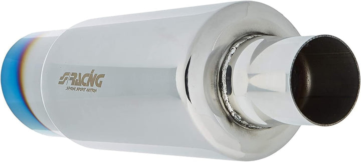 Simoni Racing ESR086/B Universal Sport Schalldämpfer Small Fire Shot Titanium TITANIUM LOOK, TITANIU