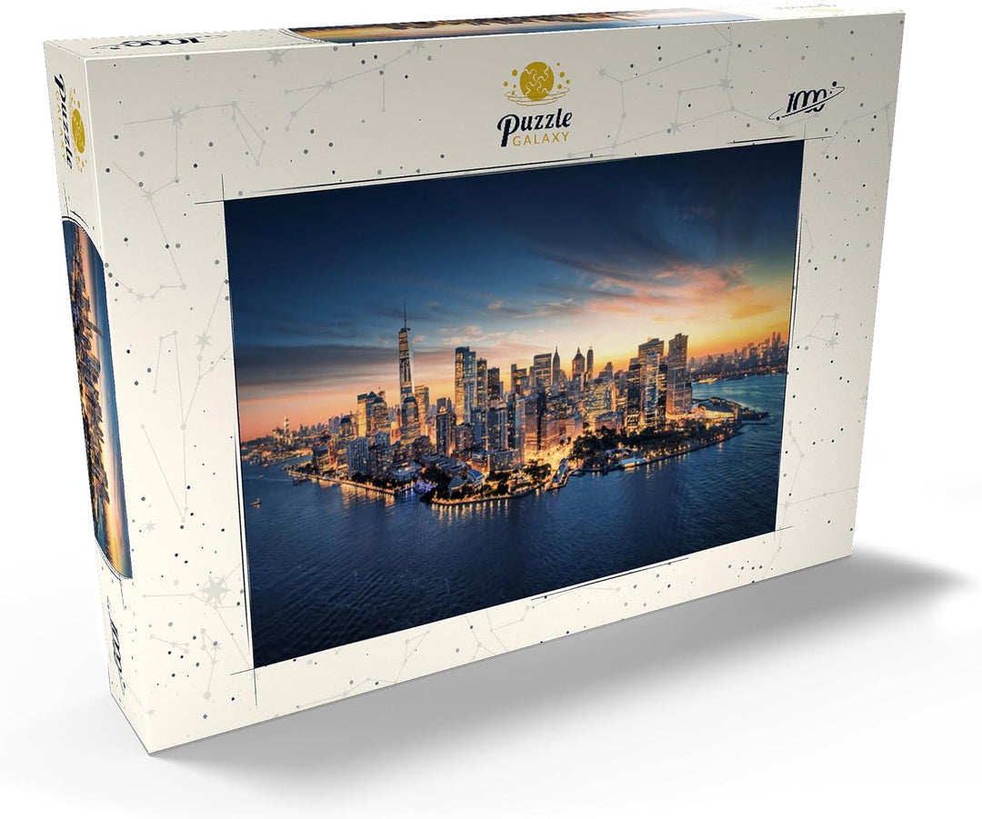 New York City Panorama Skyline bei Sonnenaufgang - Premium 1000 Teile Puzzle - MyPuzzle Sonderkollek