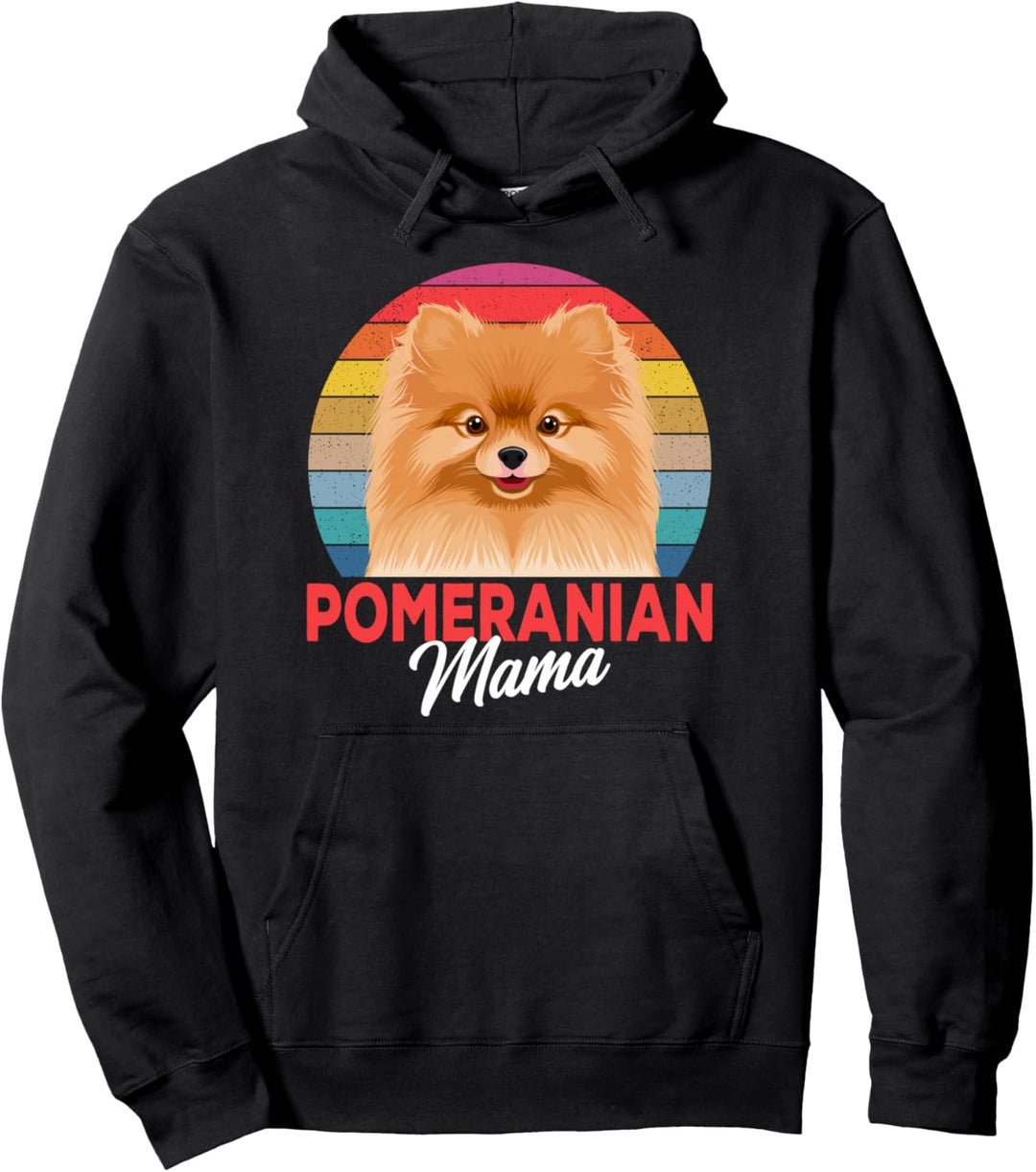 Pomeranian Mama Pom Mom Zwergspitz Frauchen Pullover Hoodie