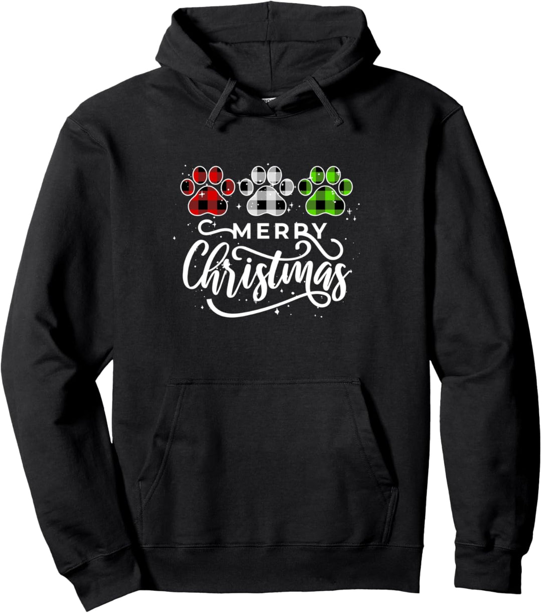 Weihnachts-Katzenpfoten Weihnachten Katzen Pullover Hoodie