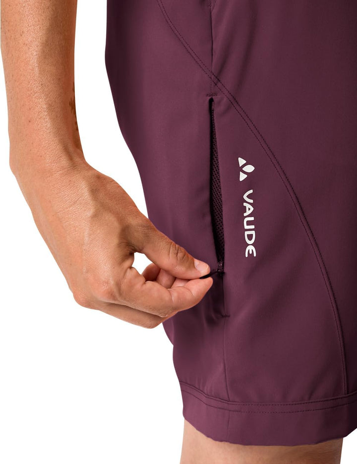 VAUDE Ledro Radlerhose für Damen - Gepolsterte MTB-Shorts mit Innenhose - atmungsaktive & elastische