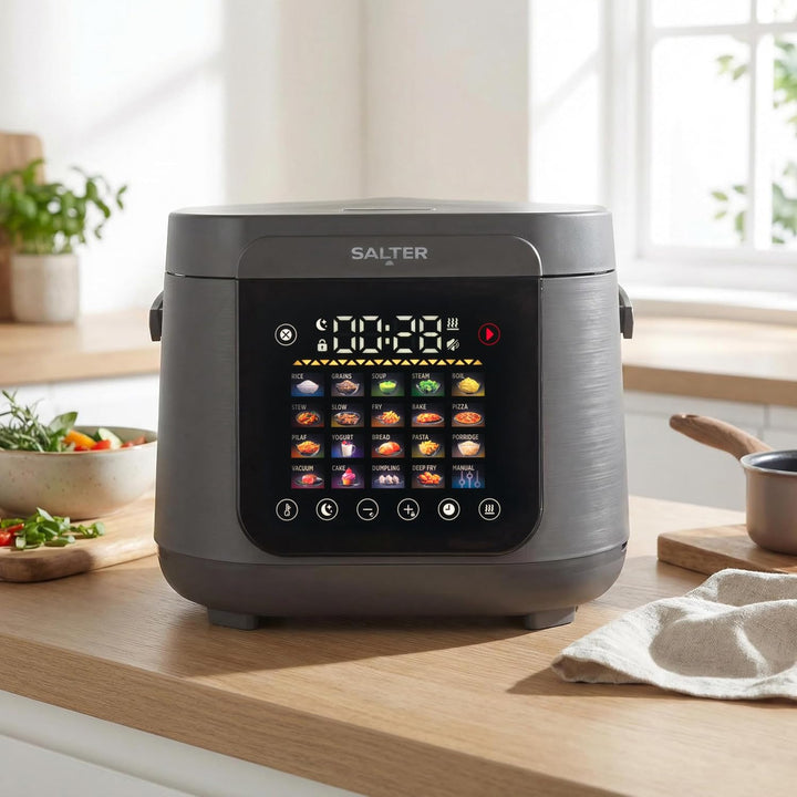 Salter 5-Liter Multikocher – 20 Voreinstellungen & 12-Stunden-Warmhaltefunktion, LED-Touchscreen, PF