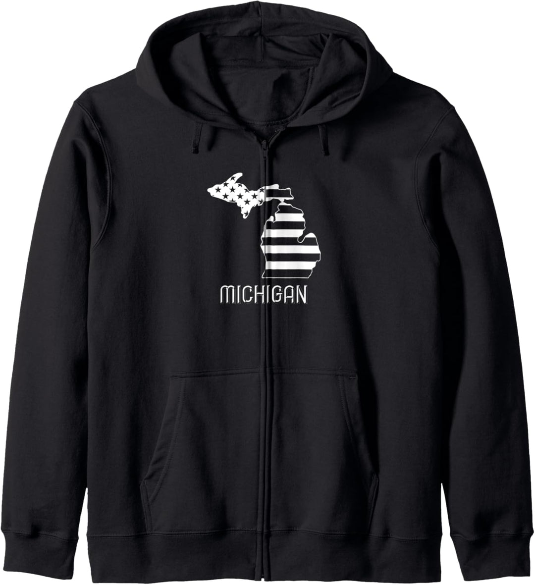 Patriotische USA Amerikanische Flagge Grosses See Bundesstaat Kapuzenjacke