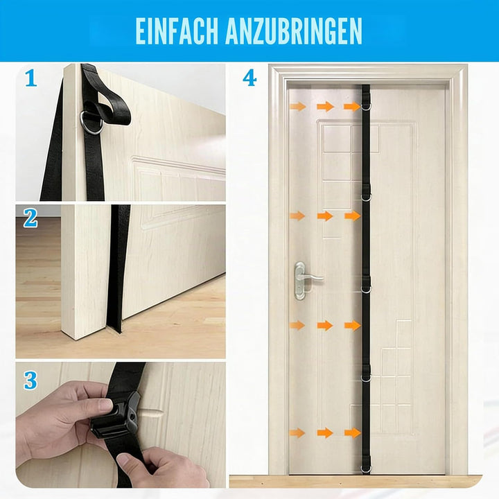 Türanker, Door Anchor Strap for Resistance Bands, Bohr- und Nagelfreier Türanker Gurt mit Mehrpunkt-