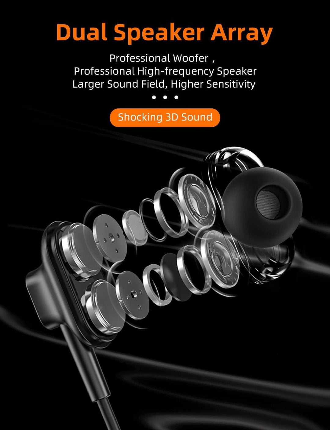 MAS CARNEY BI2 Bluetooth Kopfhörer In Ear (1 Kopfhörer), 1 Kopfhörer